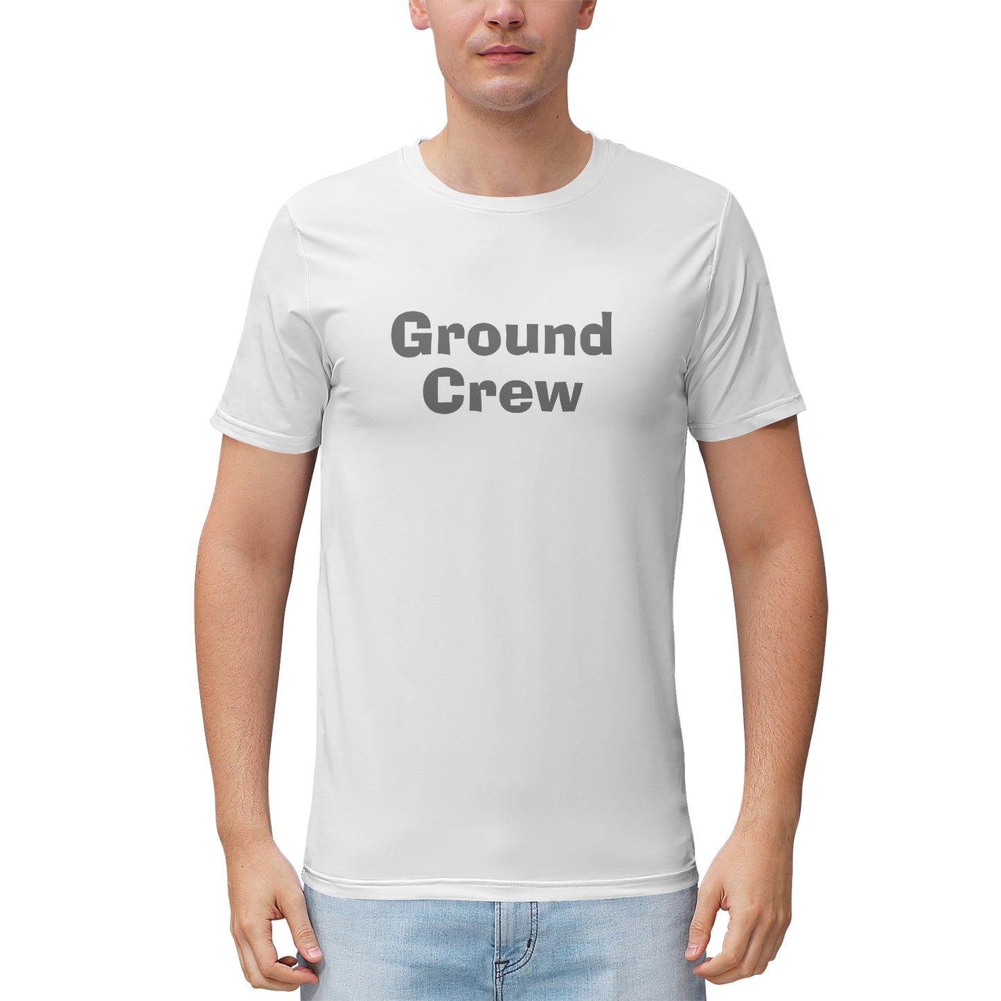 Men's "Ground Crew" Heathered Performance Shirt