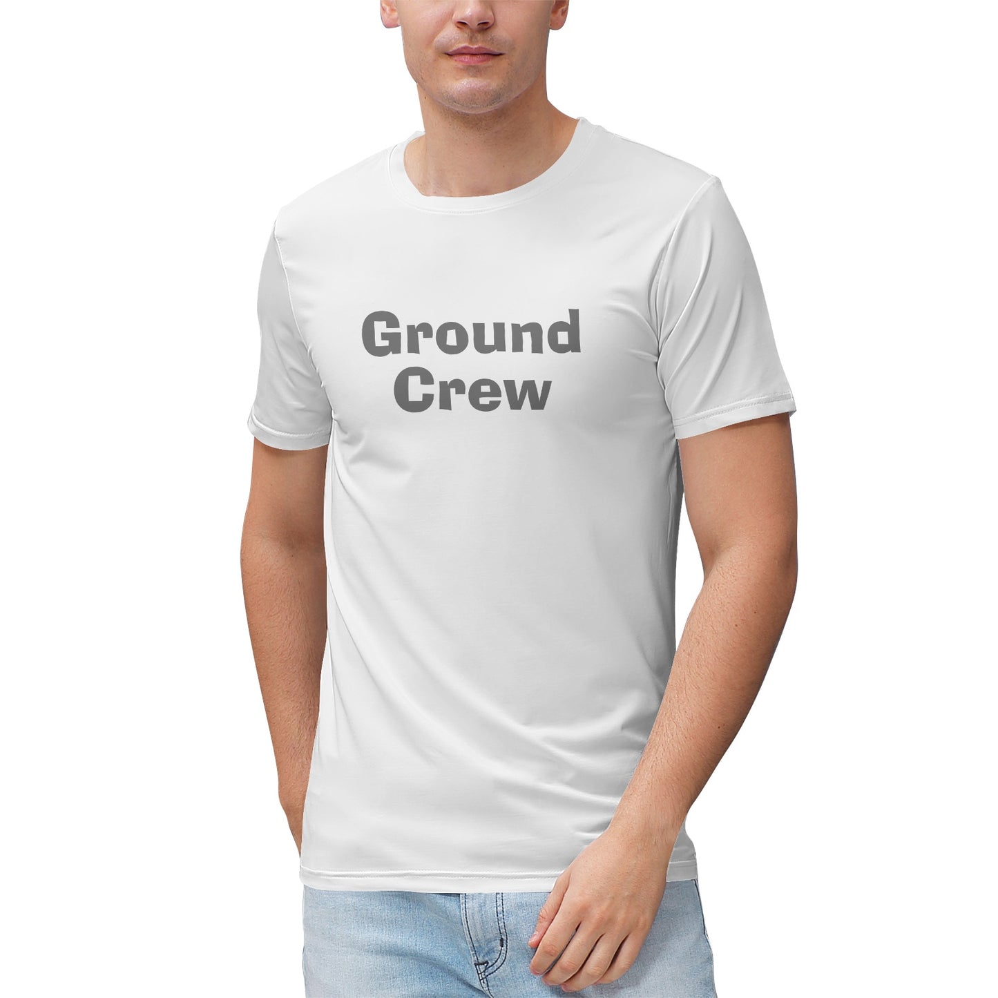 Men's "Ground Crew" Heathered Performance Shirt