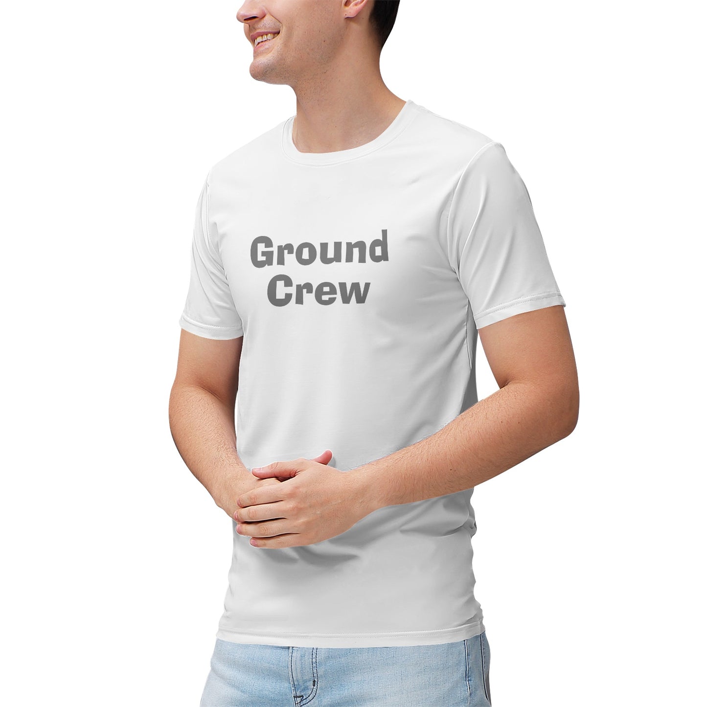 Men's "Ground Crew" Heathered Performance Shirt