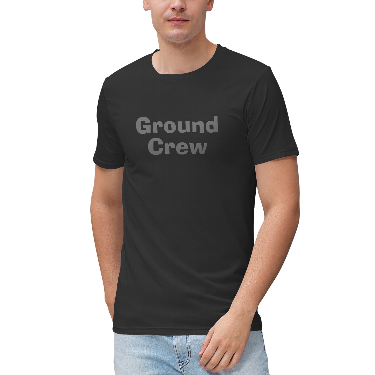 Men's "Ground Crew" Heathered Performance Shirt