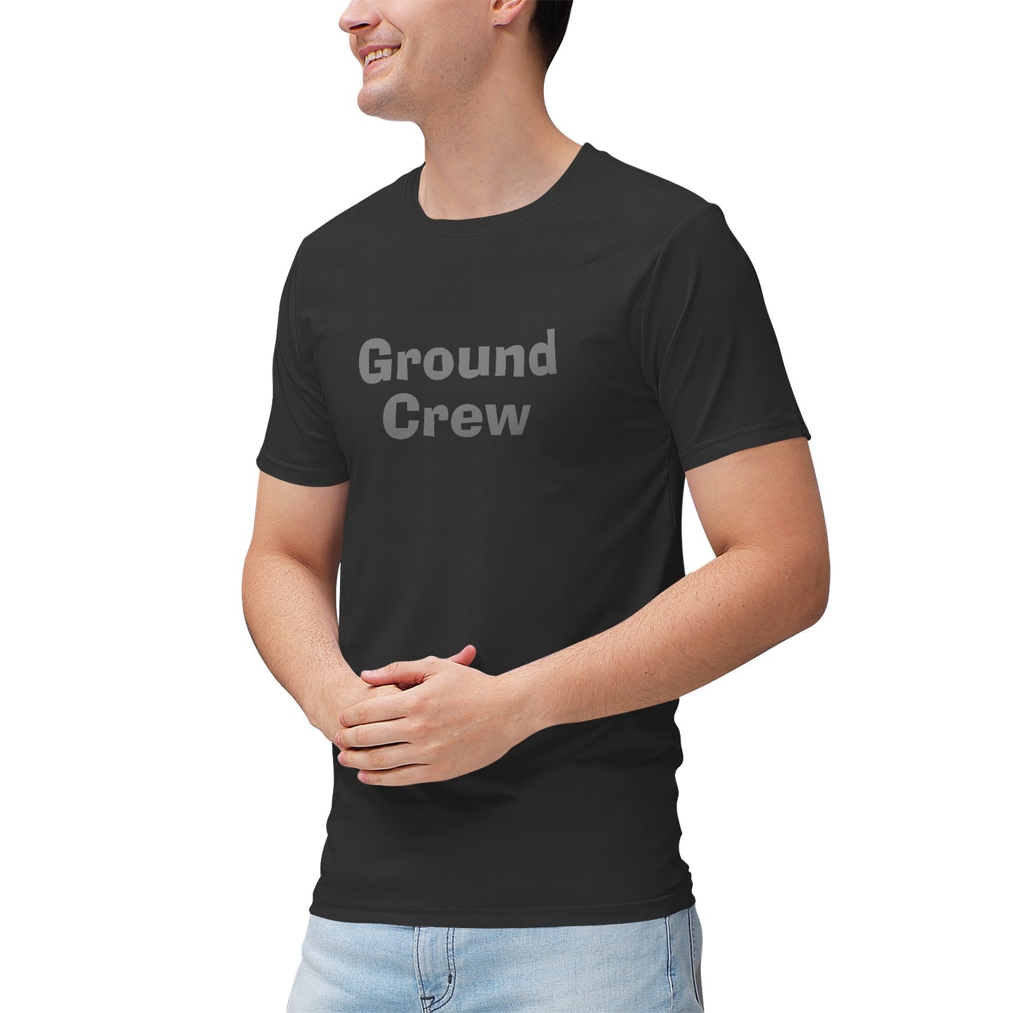 Men's "Ground Crew" Heathered Performance Shirt
