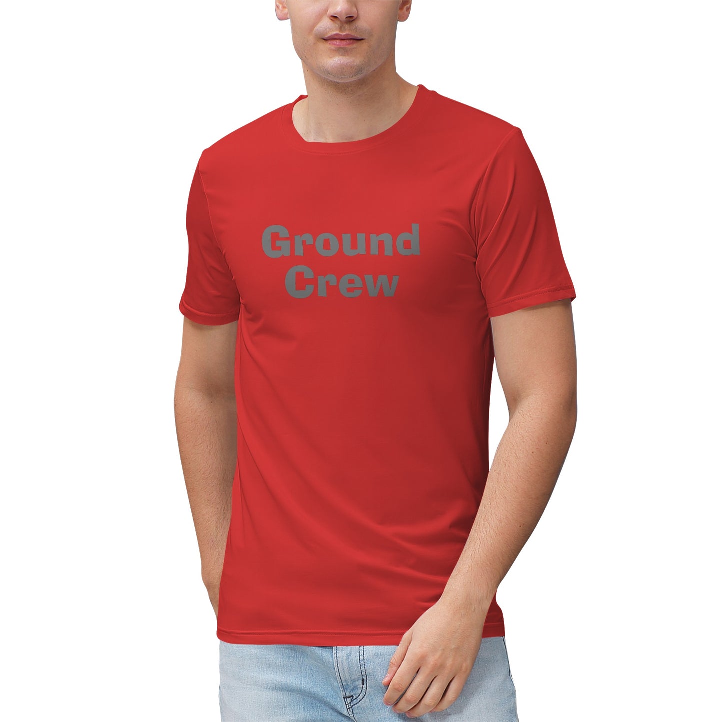Men's "Ground Crew" Heathered Performance Shirt