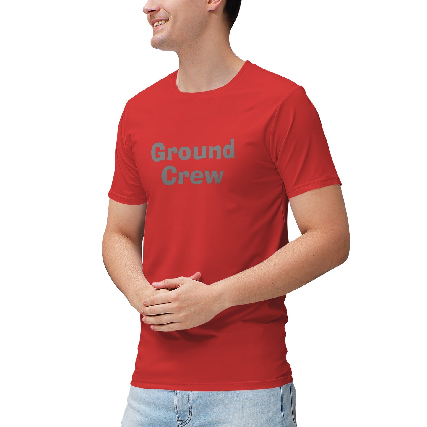Men's "Ground Crew" Heathered Performance Shirt