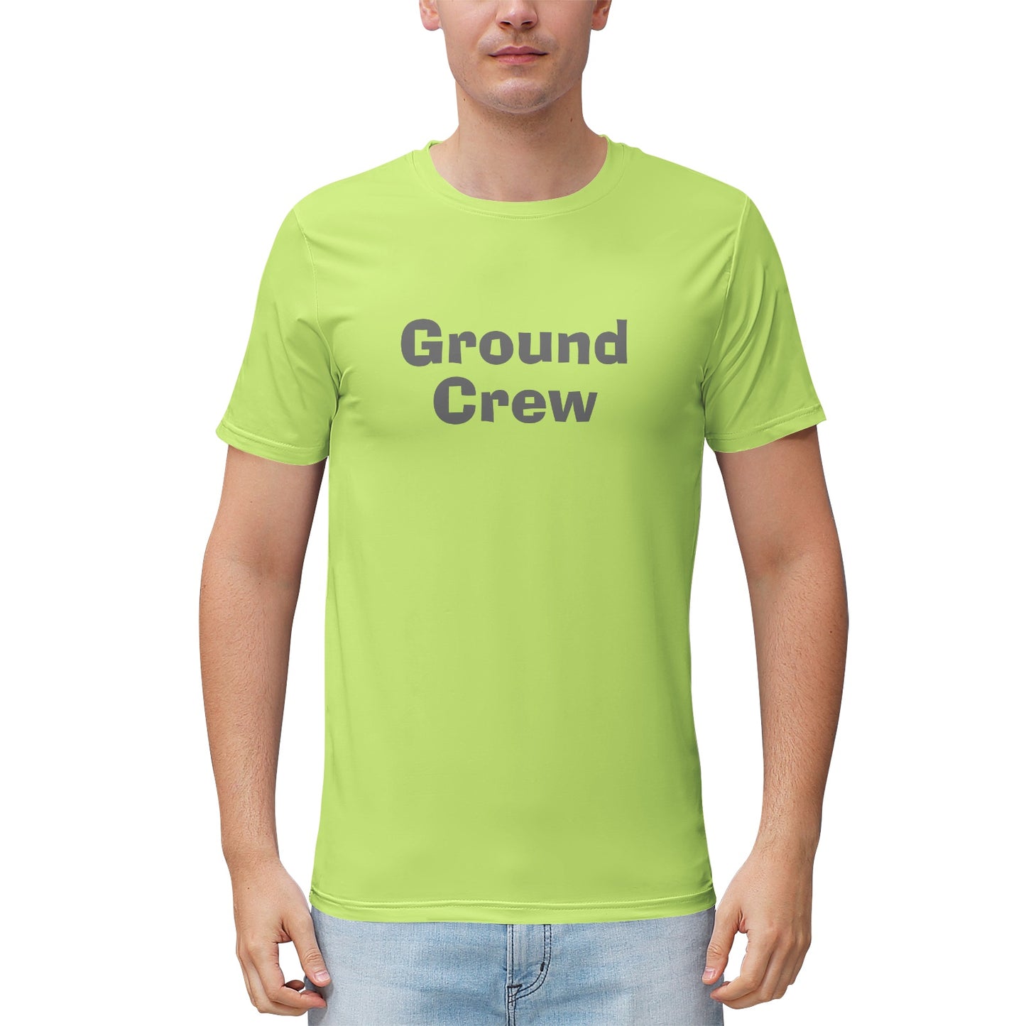 Men's "Ground Crew" Heathered Performance Shirt