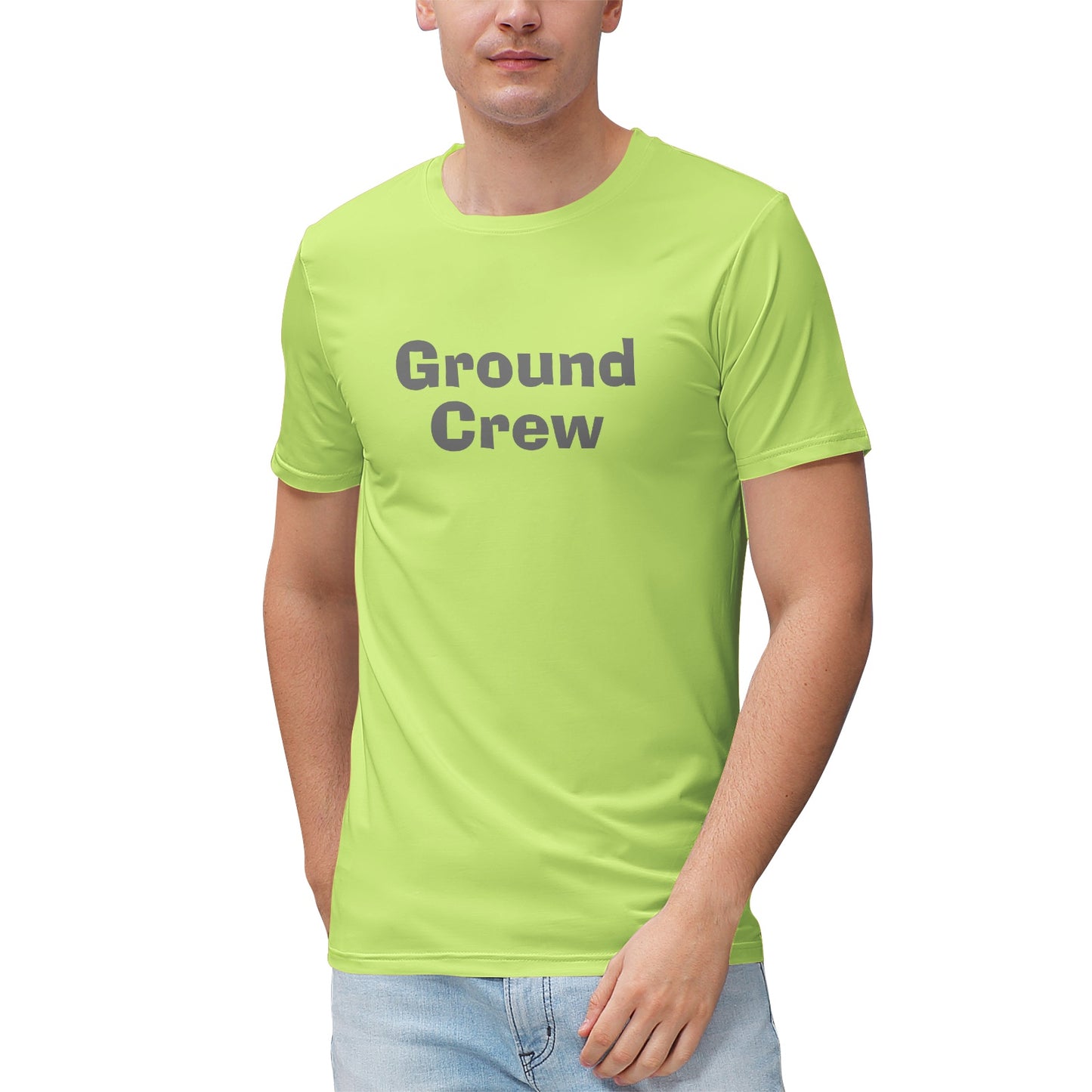 Men's "Ground Crew" Heathered Performance Shirt