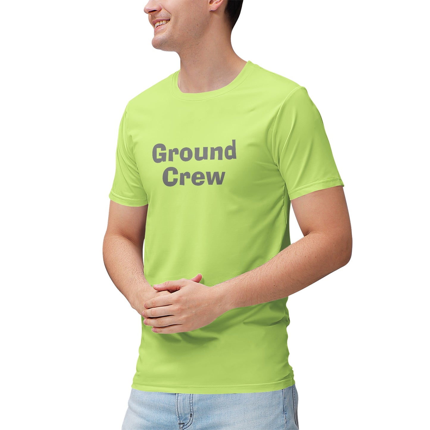 Men's "Ground Crew" Heathered Performance Shirt