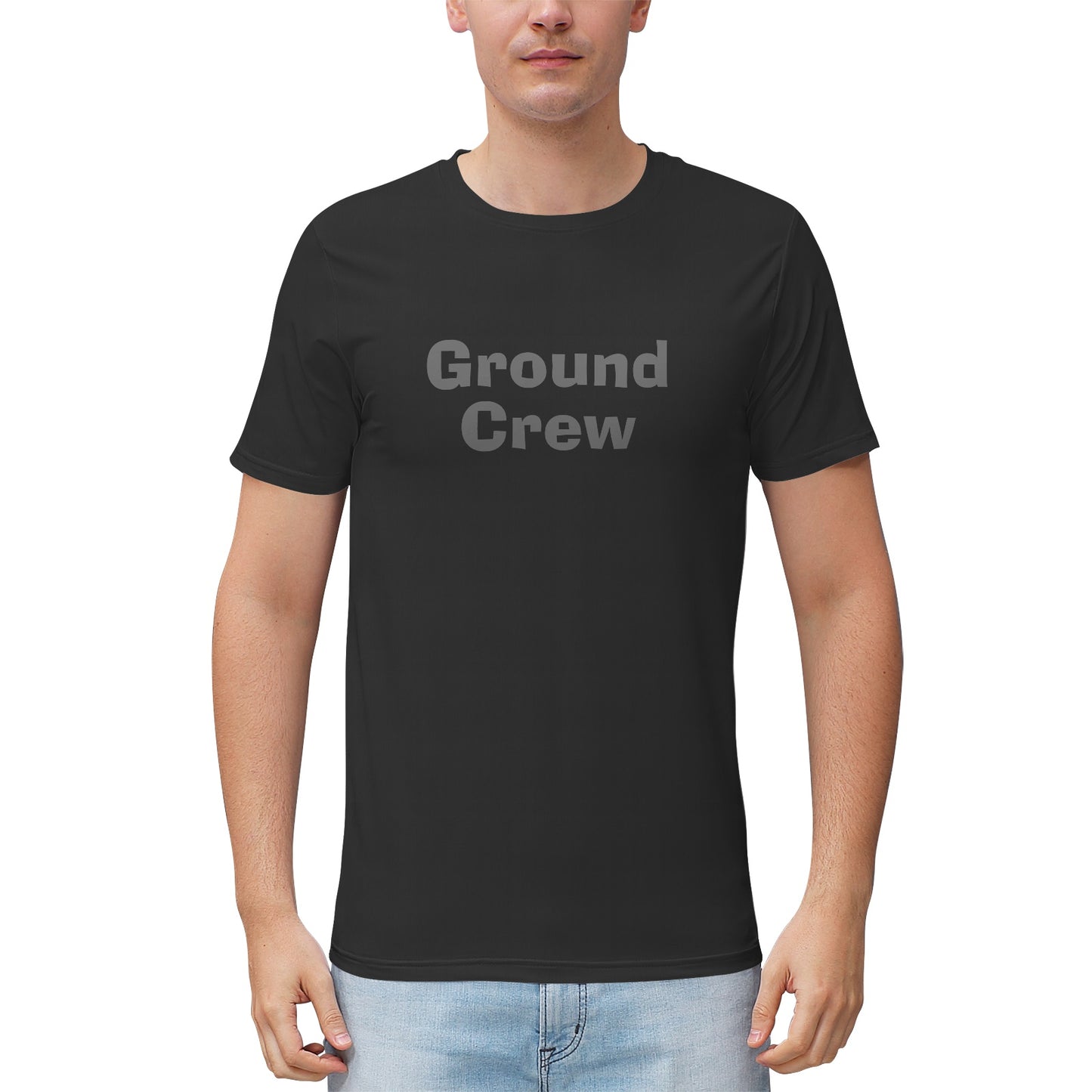 Men's "Ground Crew"  Heathered Performance Shirt